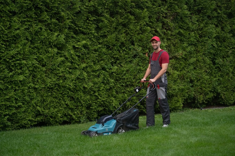 Professional background-checked lawn care team